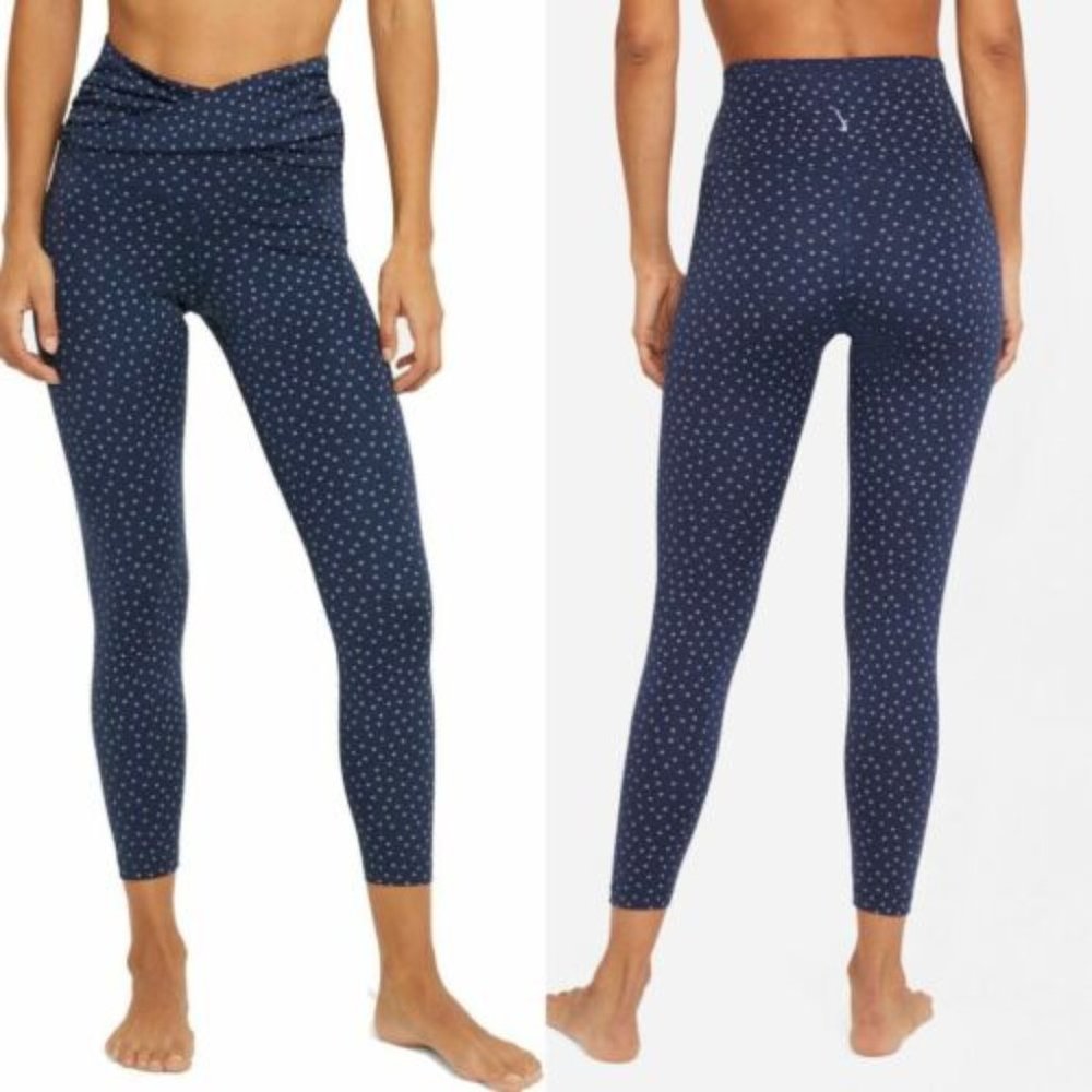 Nike Navy Polka Dot Leggings